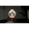 GINGKO Amber Crystal Light 3D laser World Globe G025WO