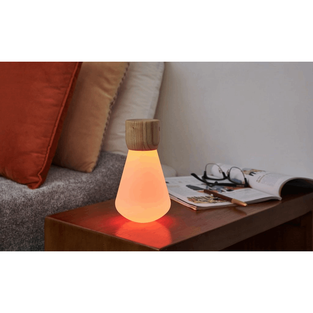 GINGKO Pentagon Desk Bulb Mini White Ash Wood G021AH2
