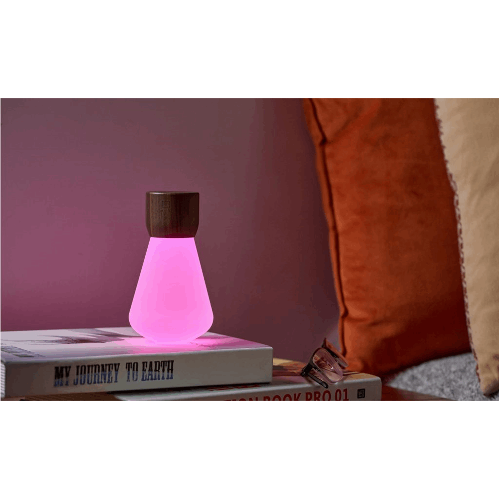 GINGKO Pentagon Desk Bulb Mini Natural Walnut Wood G021WT2