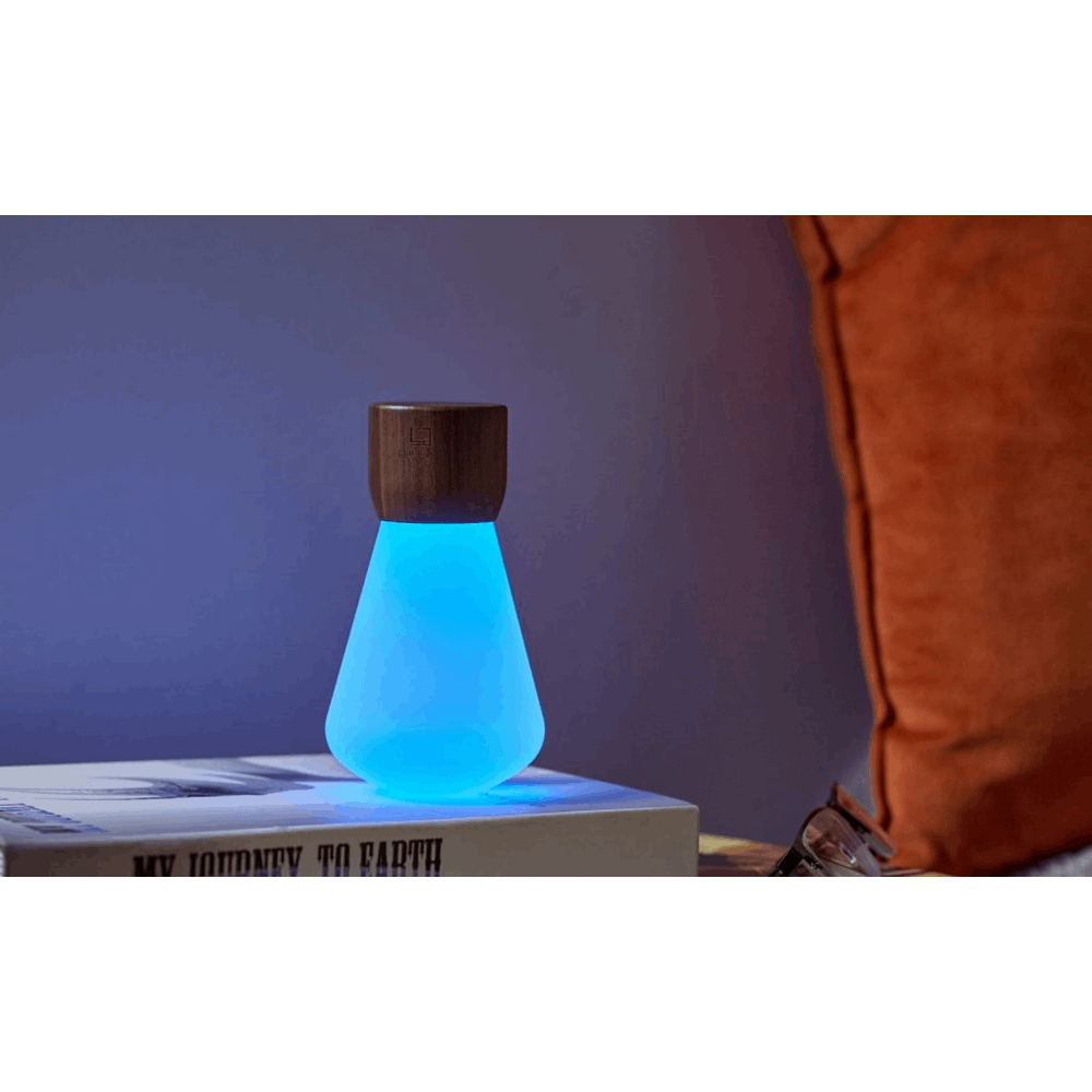 GINGKO Pentagon Desk Bulb Mini Natural Walnut Wood G021WT2