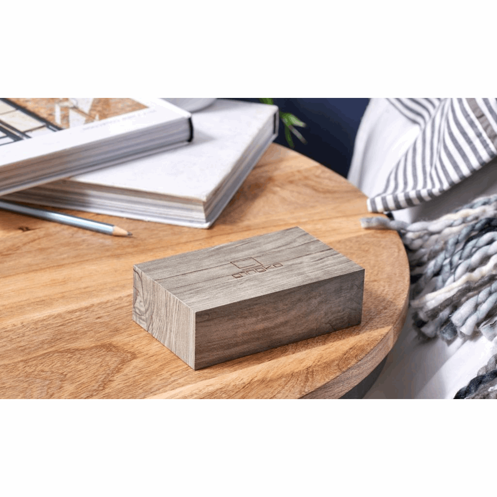 GINGKO FLIP CLICK CLOCK ASH WOOD EFFECT G003A12