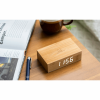 GINGKO FLIP CLICK CLOCK NATURAL BAMBOO WOOD G003B11