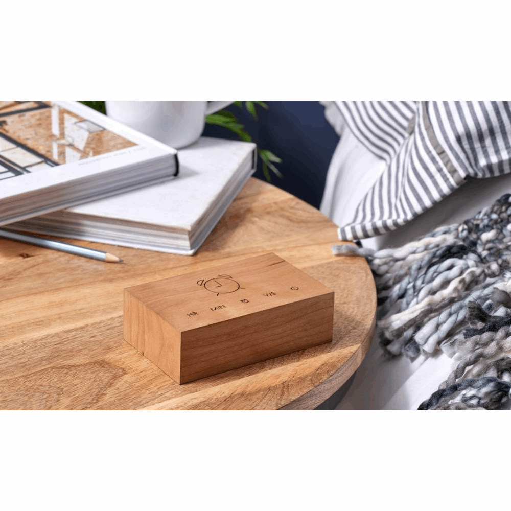 GINGKO FLIP CLICK CLOCK NATURAL CHERRY G003C15