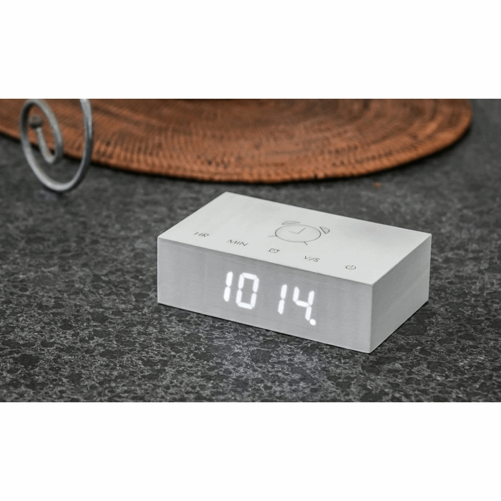 GINGKO FLIP CLICK CLOCK NATURAL WHITE BIRCH G003W13