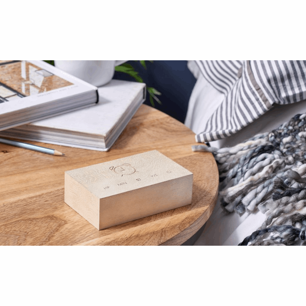 GINGKO FLIP CLICK CLOCK NATURAL WHITE MARPLE G003W13