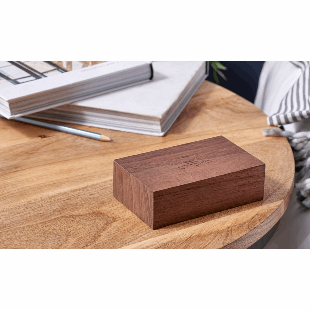 GINGKO FLIP CLICK CLOCK NATURAL TEAK WALNUT G003W8