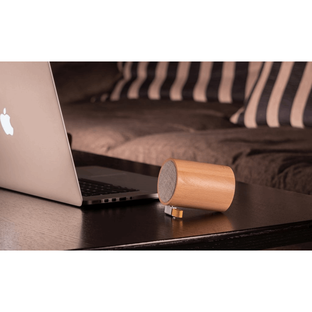 GINGKO DRUM LIGHT BLUETOOTH SPEAKER NATURAL G020BH