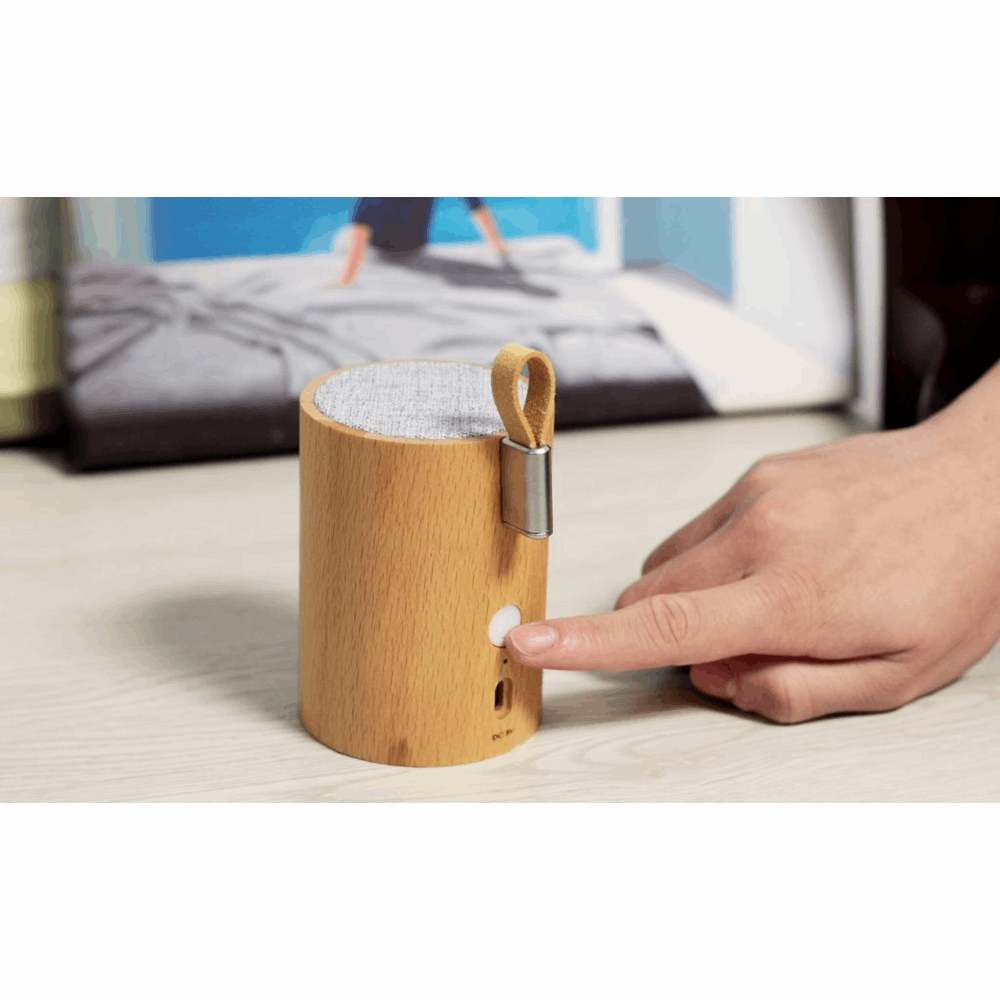 GINGKO DRUM LIGHT BLUETOOTH SPEAKER NATURAL G020BH