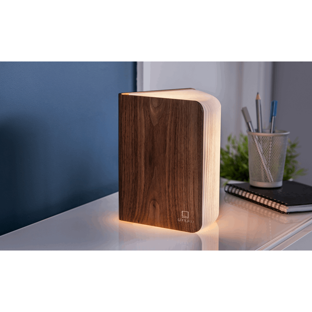 GINGKO NATURAL WOOD SMART BOOK LIGHT WALNUT LARGE GK12W1