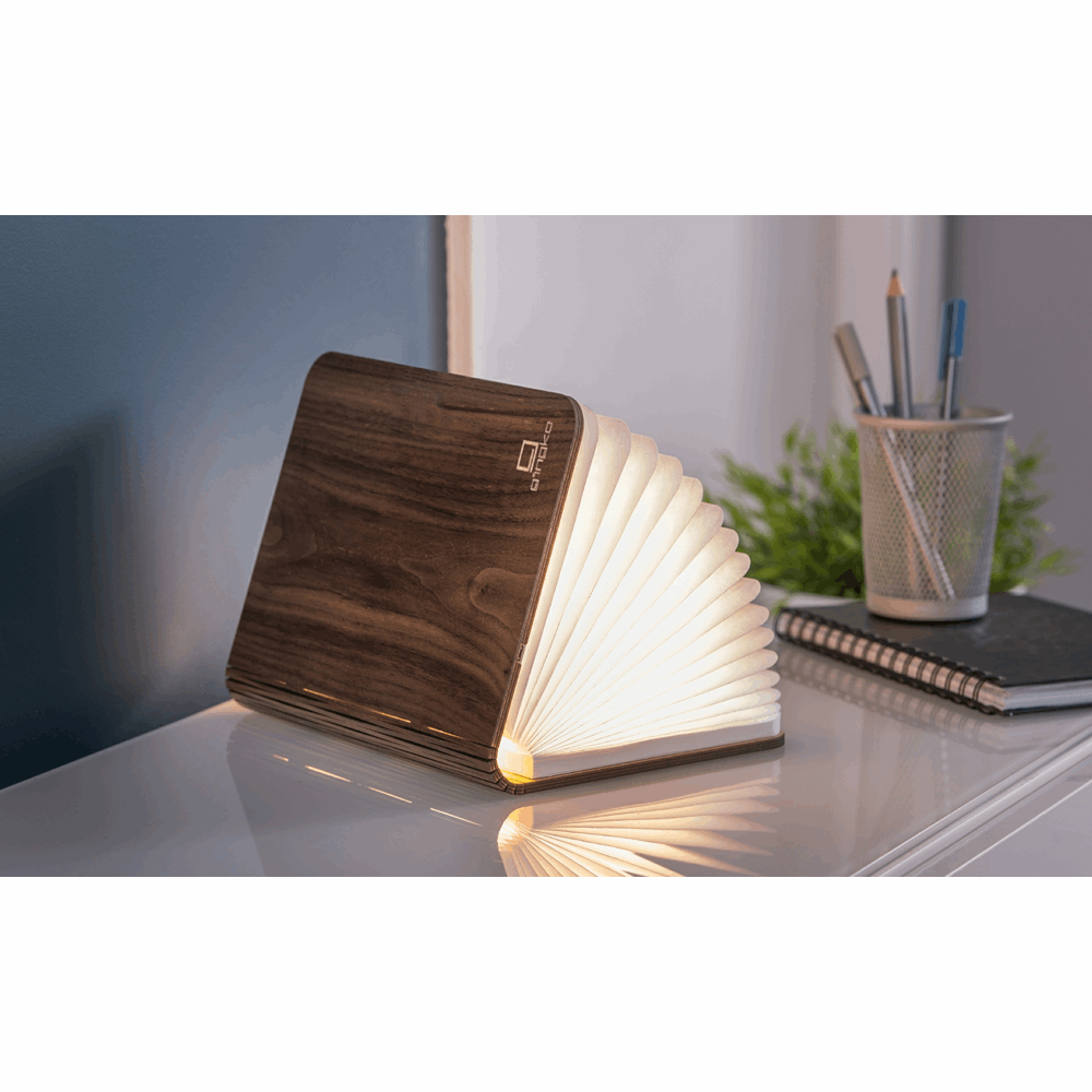 GINGKO NATURAL WOOD SMART BOOK LIGHT WALNUT LARGE GK12W1
