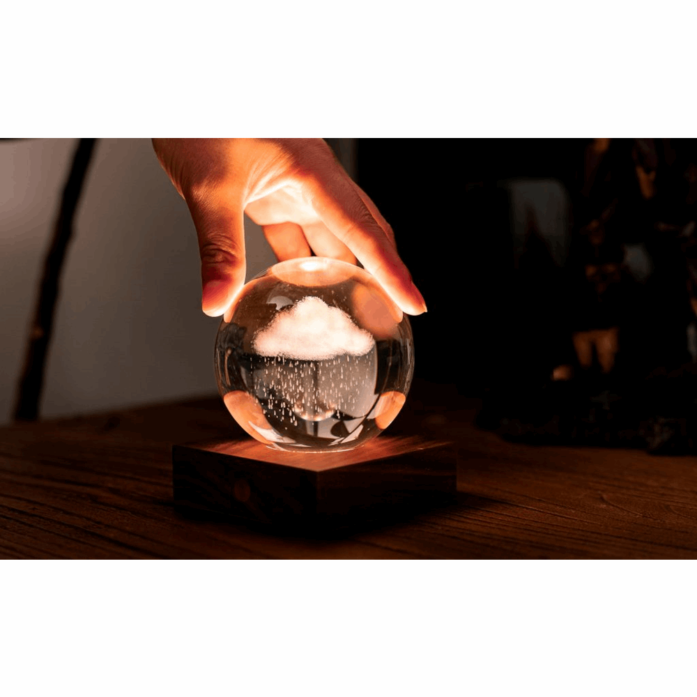 GINGKO AMBER CRYSTAL LIGHT 3D LASER RAIN CLOUD G025RA