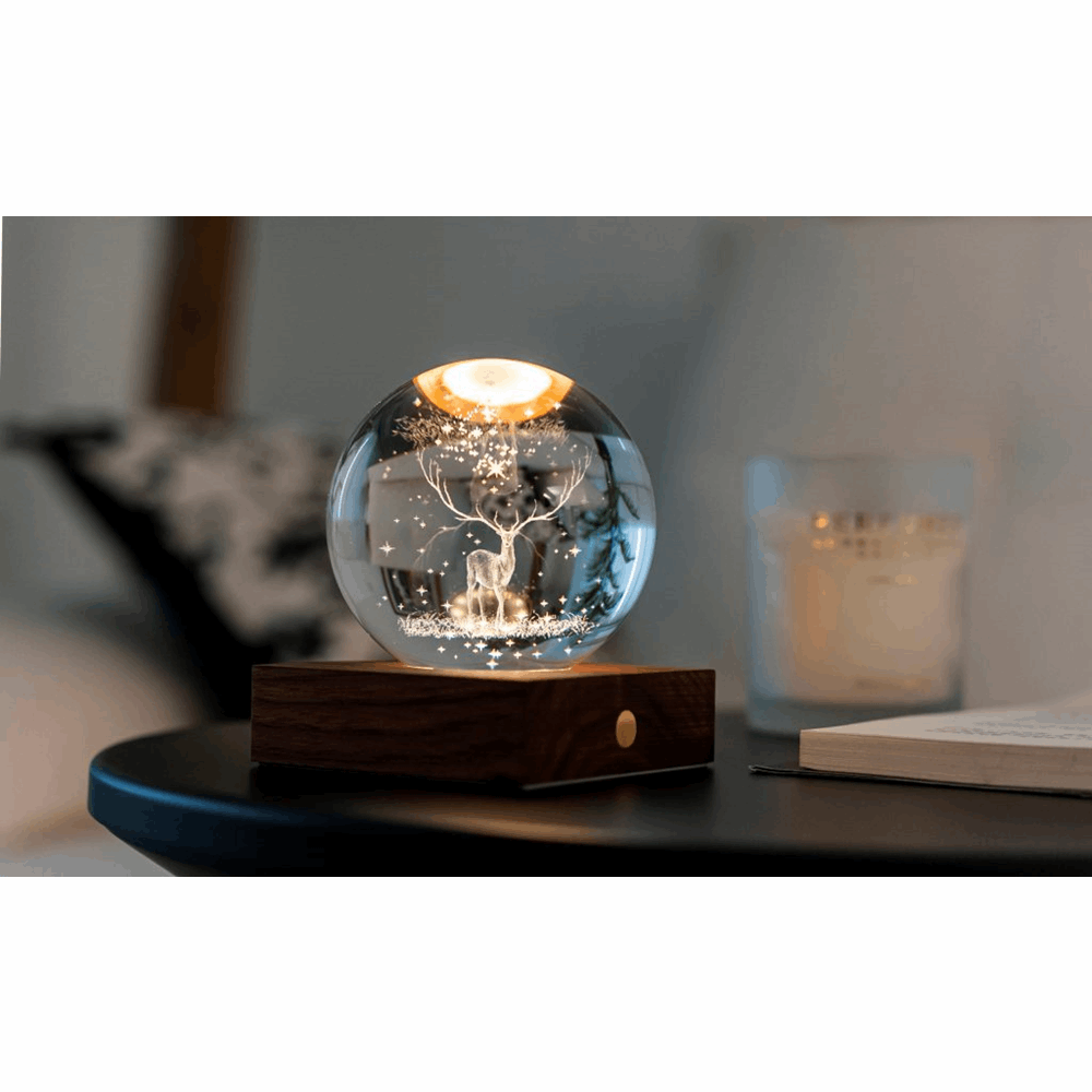 GINGKO AMBER CRYSTAL LIGHT 3D LASER STAG G025SG