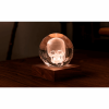 GINGKO AMBER CRYSTAL LIGHT 3D LASER SKULL G025SK