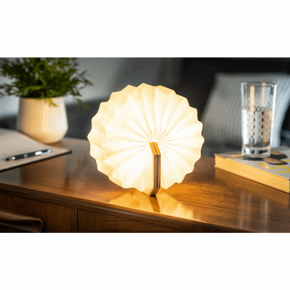 GINGKO SMART ACCORDION LAMP NATURAL WOOD BAMBOO G006BO