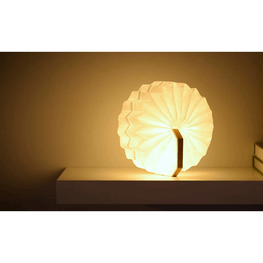 GINGKO SMART ACCORDION LAMP NATURAL WALNUT WOOD G006WT