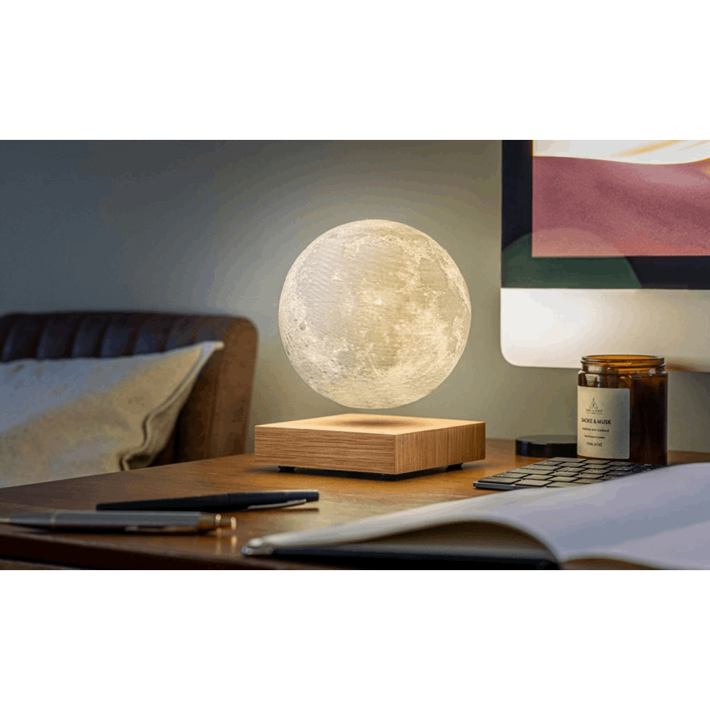 GINGKO SMART MOON LAMP NATURAL WHITE ASH WOOD G019AH