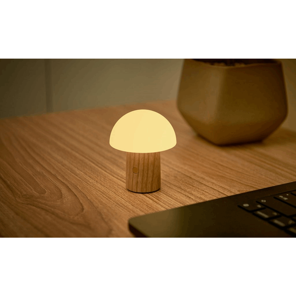 GINGKO G022S-AH SUPER MINI ALICE MUSHROOM LAMP WHITE ASH