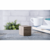 GINGKO GK08G12 WOODEN CUBE CLICK CLOCK ASH/GREEN LED