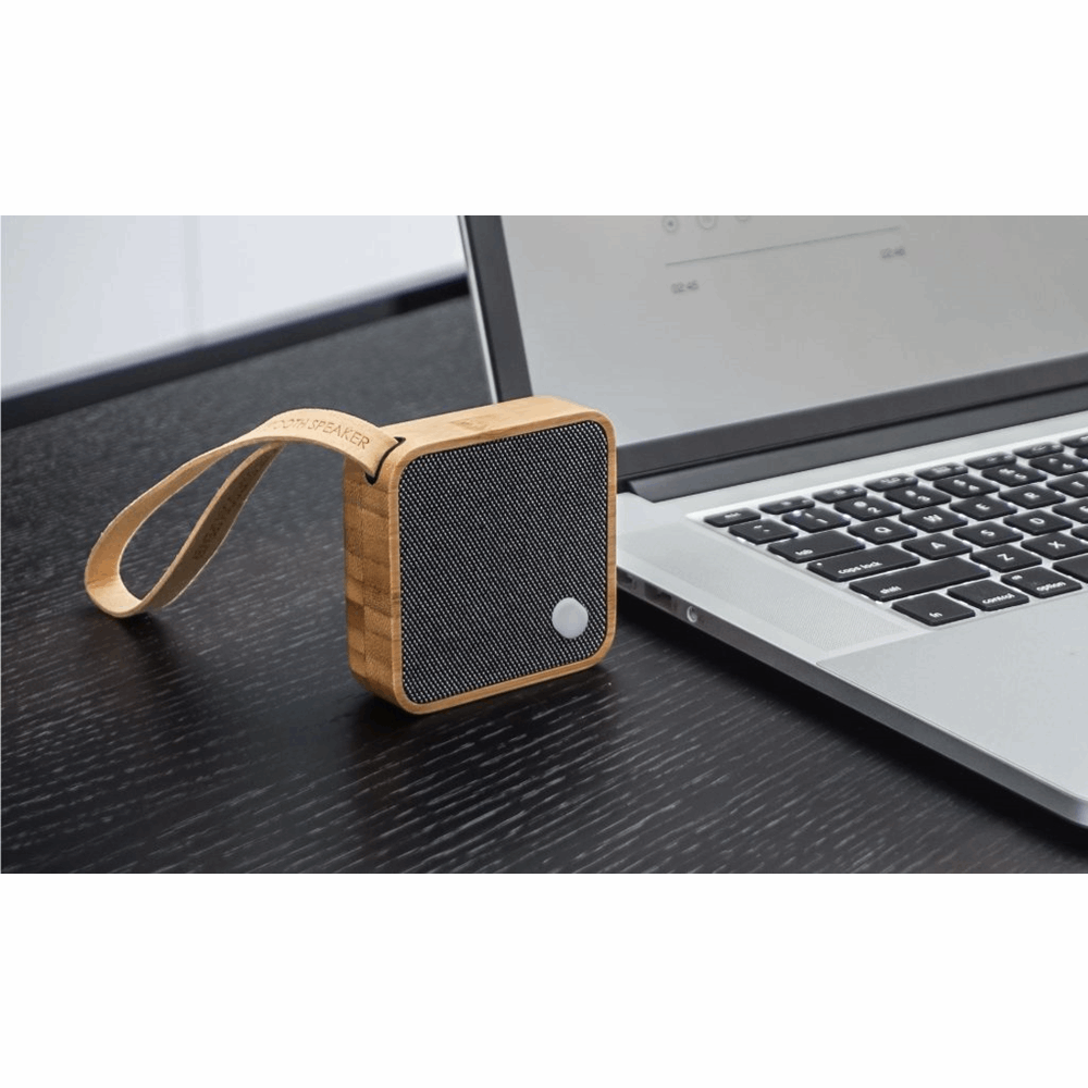 GINGKO  Mi SQUARE BLUETOOTH SPEAKER NATURAL BAMBOO G005BO