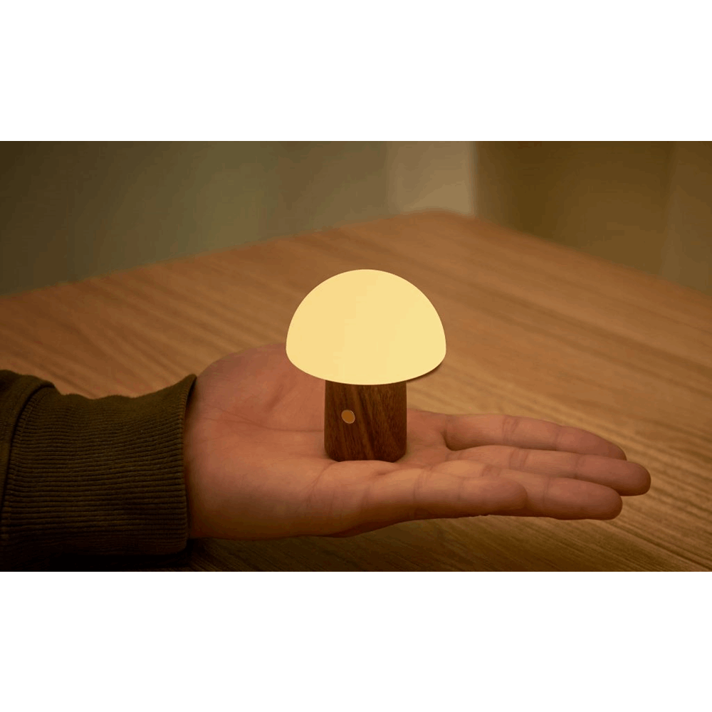 GINGKO G022S-WT SUPER MINI ALICE MUSHROOM LAMP WALNUT