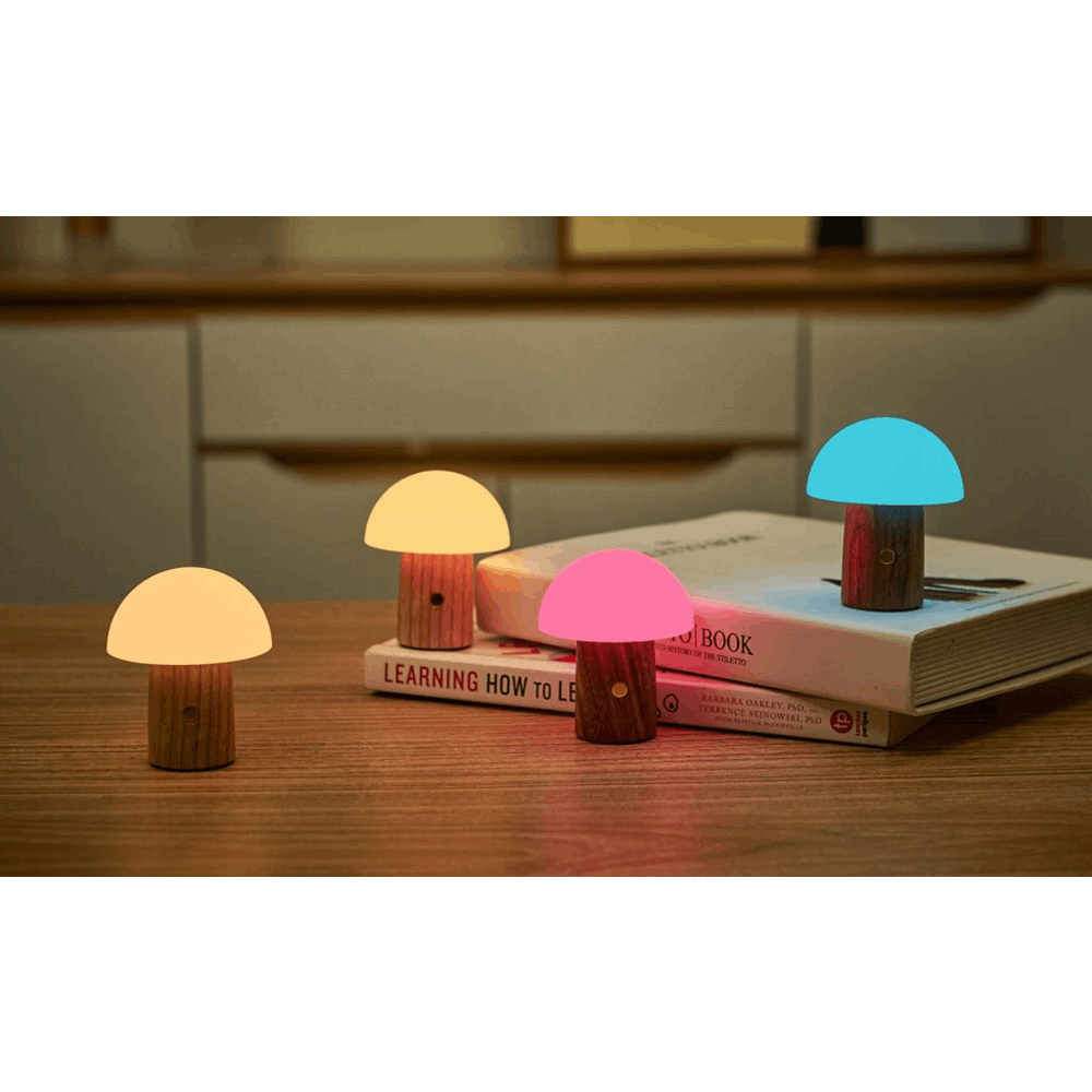 GINGKO G022S-WT SUPER MINI ALICE MUSHROOM LAMP WALNUT