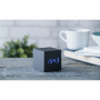 GINGKO WOODEN CUBE CLICK CLOCK BLACK/BLUE LED GK08B10