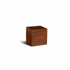 GINGKO WOODEN CUBE CLICK CLOCK WALNUT RED GK08G8