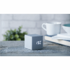GINGKO WOODEN CUBE CLICK CLOCK ALUMINIUM WHITE GK08W6