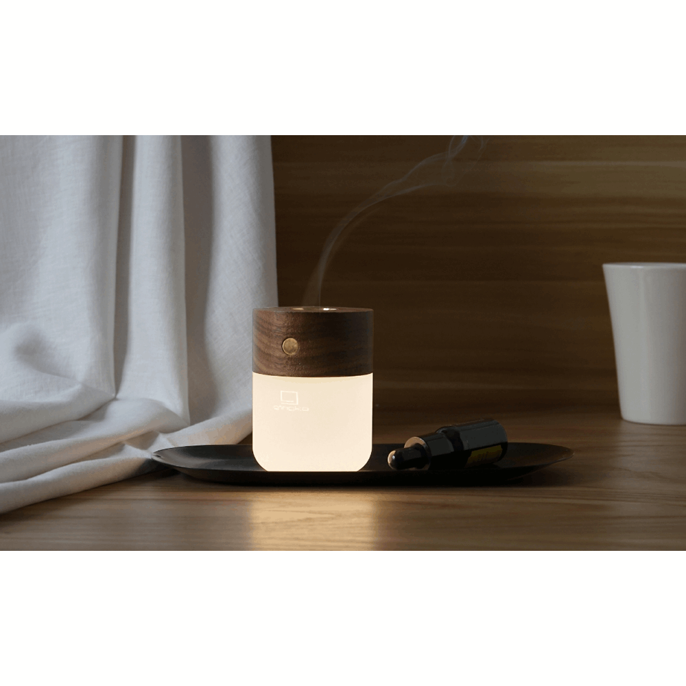 GINGKO SMART DIFFUSER LAMP NATURAL WALNUT WOOD G017WT