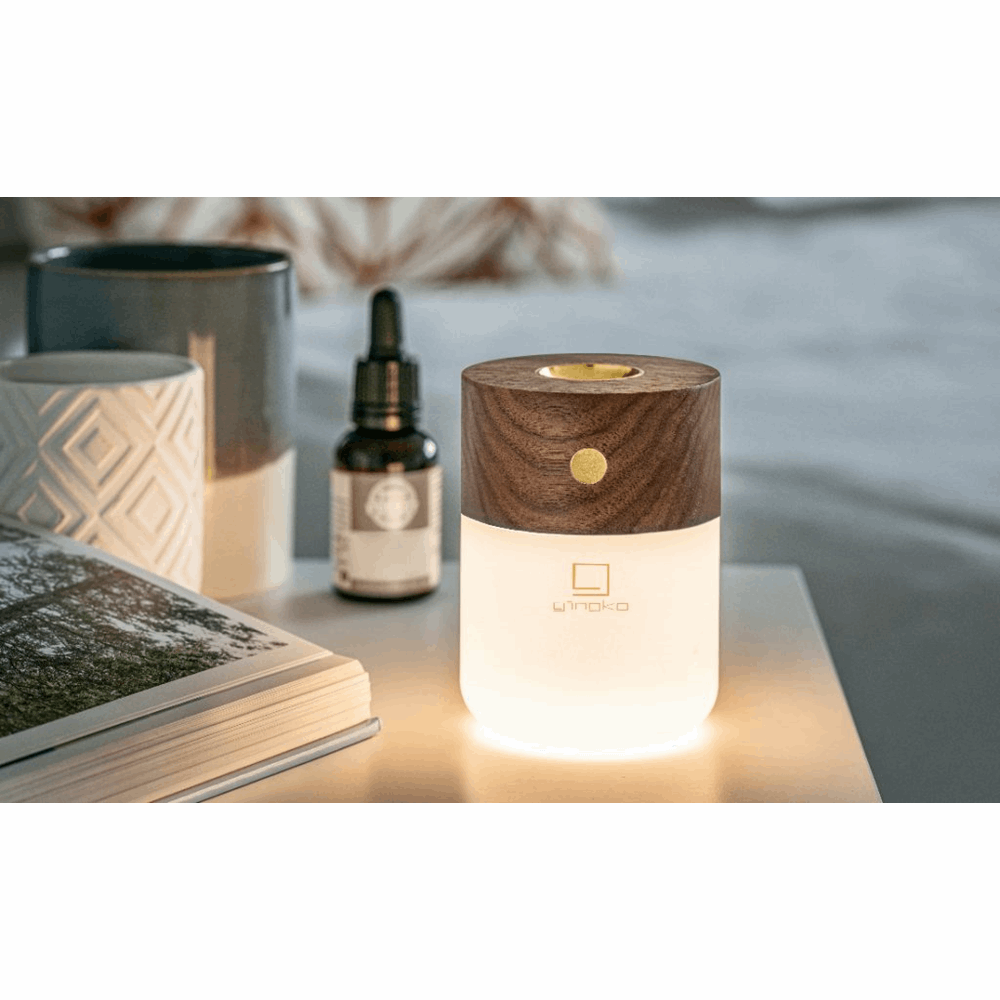 GINGKO SMART DIFFUSER LAMP NATURAL WALNUT WOOD G017WT