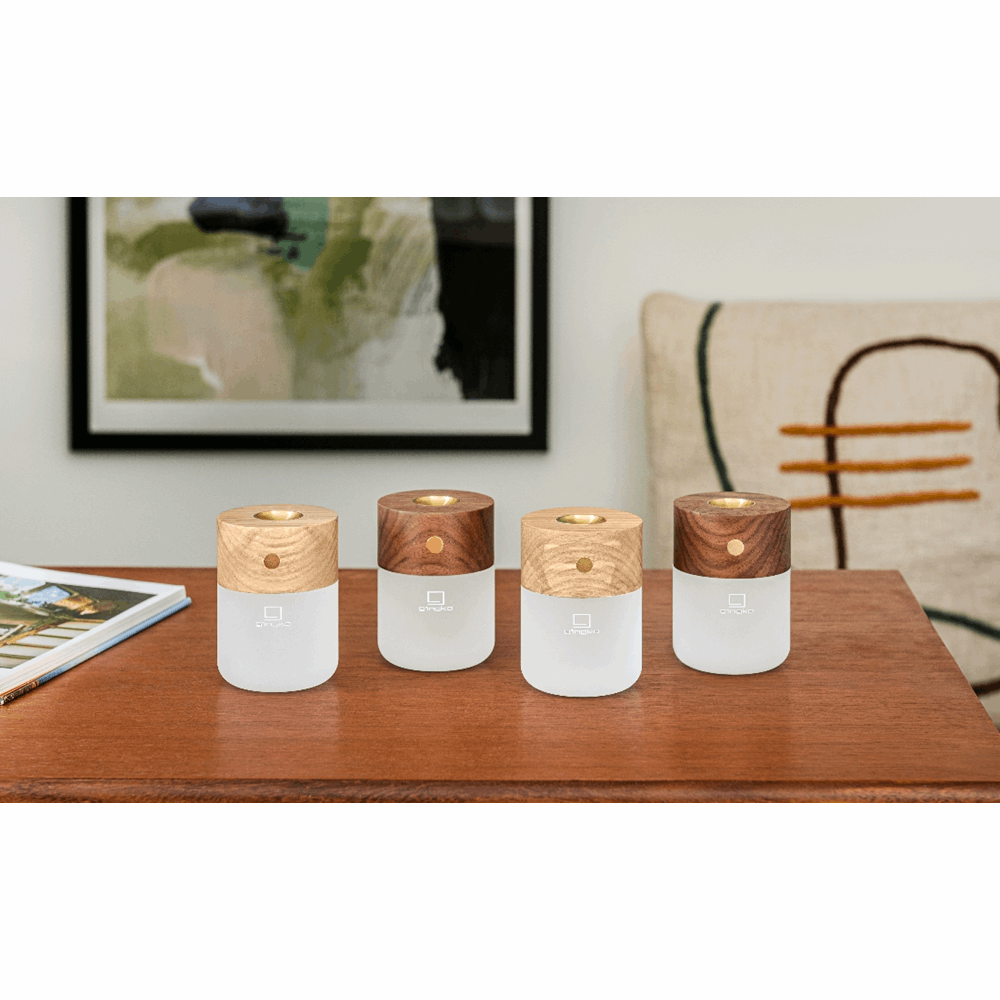 GINGKO SMART DIFFUSER LAMP NATURAL WALNUT WOOD G017WT