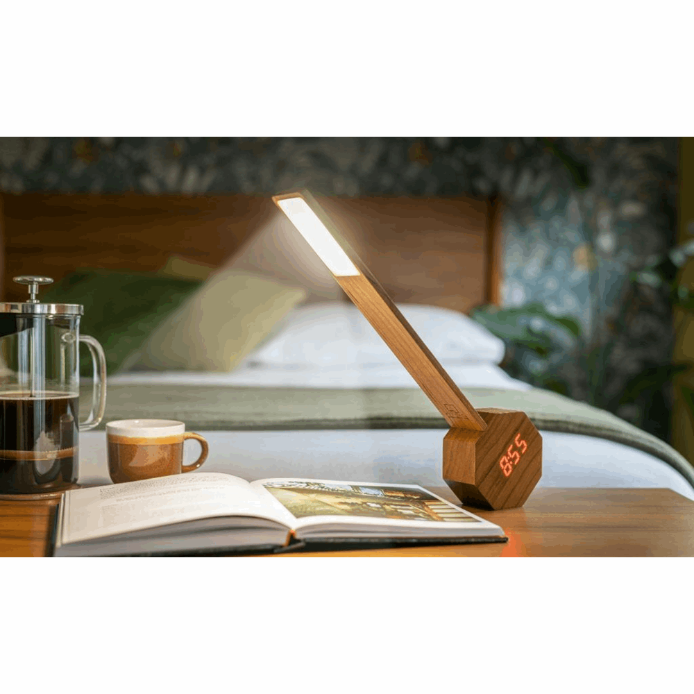GINGKO OCTAGON ONE PLUS PORTABLE ALARM CLOCK DESK LIGHT G012CH