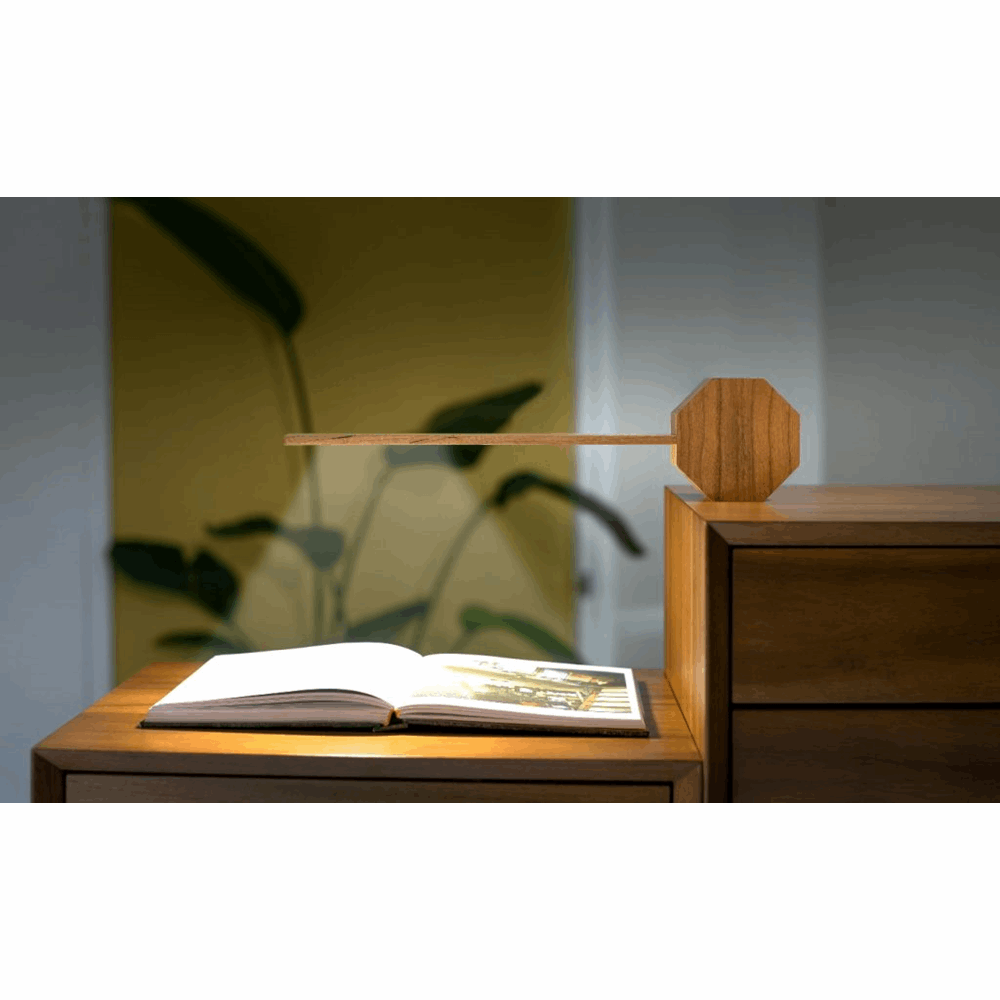 GINGKO OCTAGON ONE PLUS PORTABLE ALARM CLOCK DESK LIGHT G012CH