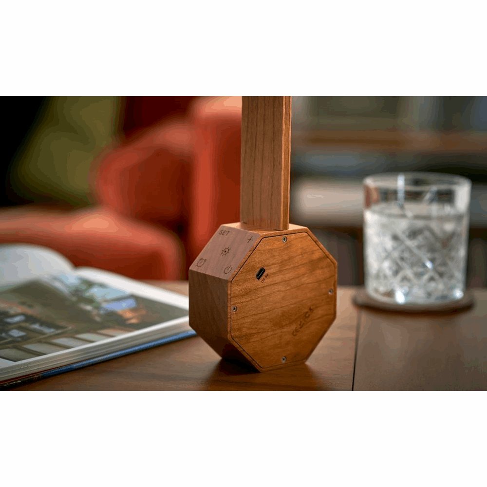 GINGKO OCTAGON ONE PLUS PORTABLE ALARM CLOCK DESK LIGHT G012CH