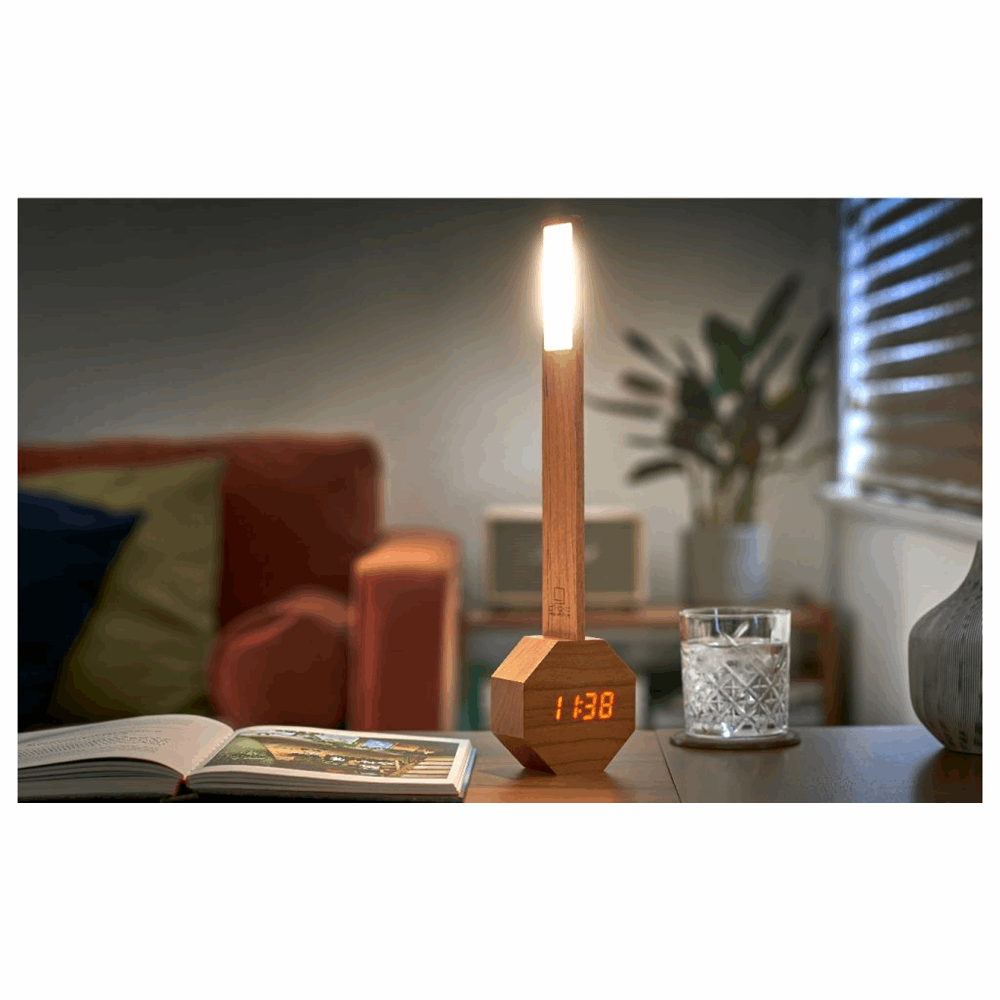 GINGKO OCTAGON ONE PLUS PORTABLE ALARM CLOCK DESK LIGHT G012CH