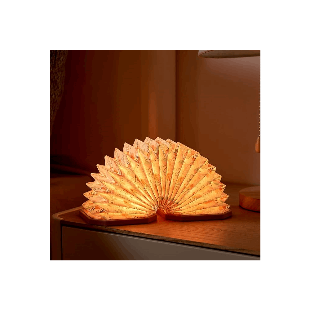 GINGKO VELVET ACCORDION LAMP PINK FLORAL G006FL