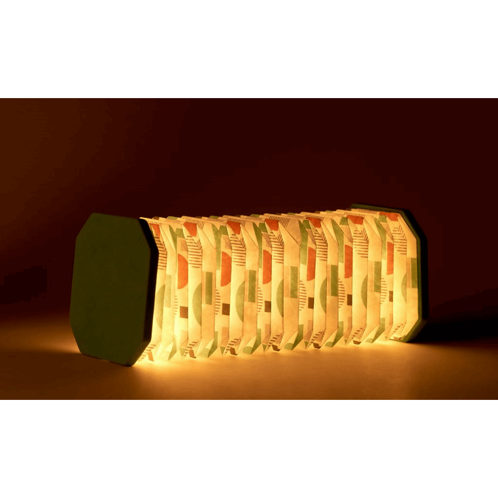 GINGKO VELVET ACCORDION LAMP BLUE G006GM
