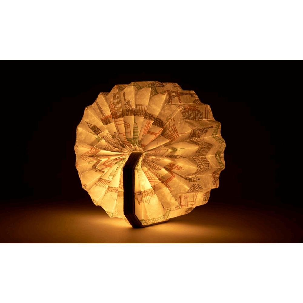 GINGKO VELVET ACCORDION LAMP BROWN G006ZE