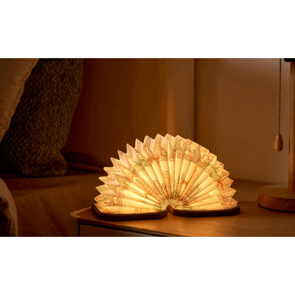 GINGKO VELVET ACCORDION LAMP GREY G006LM