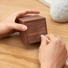 GINGKO CUBE PLUS CLOCK WALNUT G028WT