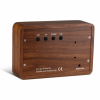 GINGKO BRICK CLICK CLOCK WALNUT/GREEN LED GK15G8