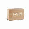 GINGKO BRICK CLICK CLOCK BEECH/WHITE LED GK15W11