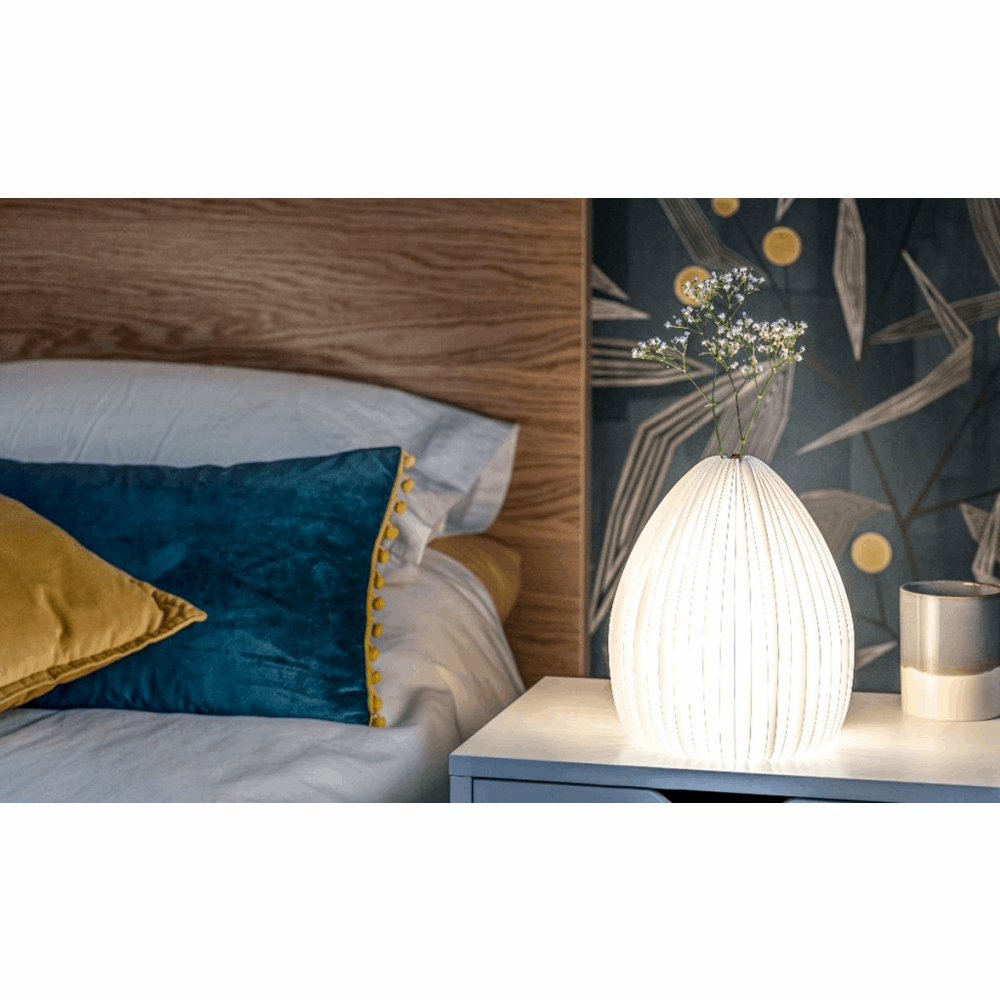 GINGKO SMART VASE LIGHT NATURAL BAMBOO WOOD G018BO