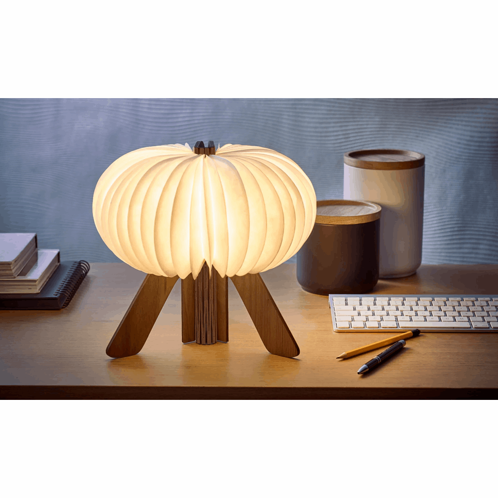 GINGKO THE R SPACE LAMP NATURAL WALNUT WOOD G002WT
