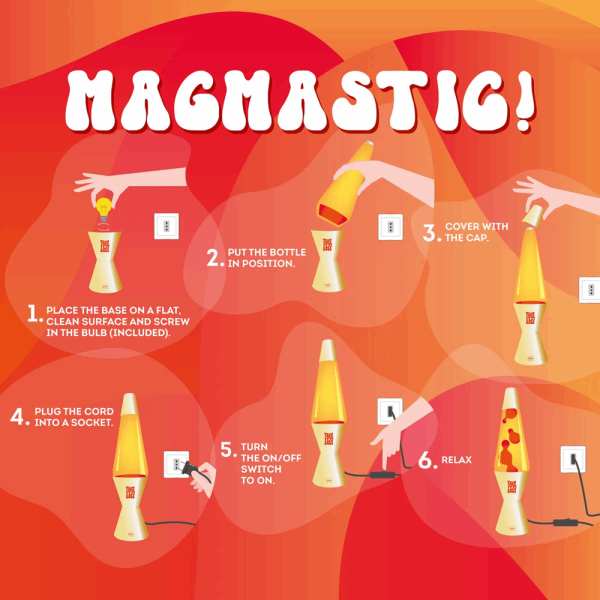 LEGAMI LAV0001 MAGMASTIC! - LAVA LAMP - GOLD