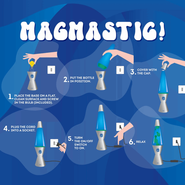 LEGAMI LAV0002 MAGMASTIC! - LAVA LAMP - SILVER