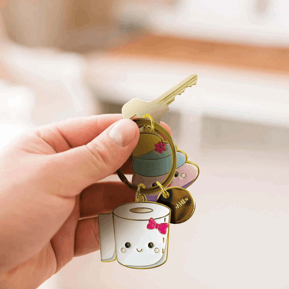 LEGAMI EKR0007 WHAT A KEY RING SET OF 2 - POO