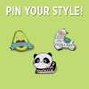 LEGAMI MTP0002 PIN YOUR STYLE! - ENAMEL METAL PIN - PANDA