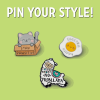 LEGAMI MTP0003 PIN YOUR STYLE! - ENAMEL METAL PIN - LLAMA