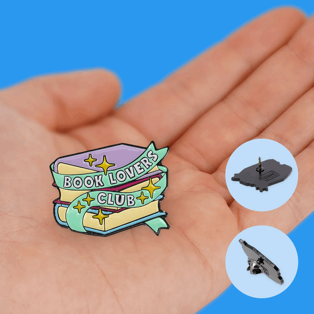 LEGAMI MTP0007 PIN YOUR STYLE! - ENAMEL METAL PIN - BOOK LOVER